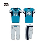 American Football Uniform Blue Design