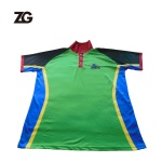 Green/Red Design Polo Shirt