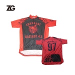 Red Design Cycling Jersey