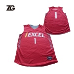 Red Basketball Reversible Jersey